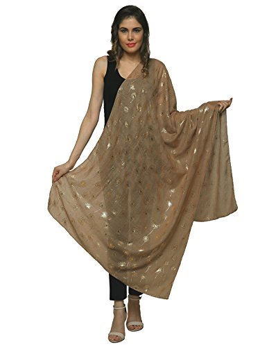 World of Shawls LADIES SCARF WITH GLITTER DANDELIONS DANDELION SCARF WRAP