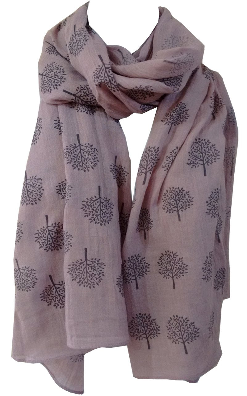 Mulberry Tree Print Scarf Womens Lightweight Fashion Large Wrap