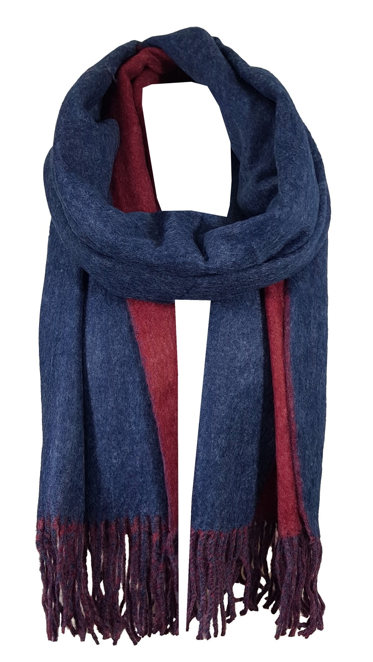 World of Shawls Reversible Winter Scarf Wrap Blanket Shawl Warm Soft Cozy