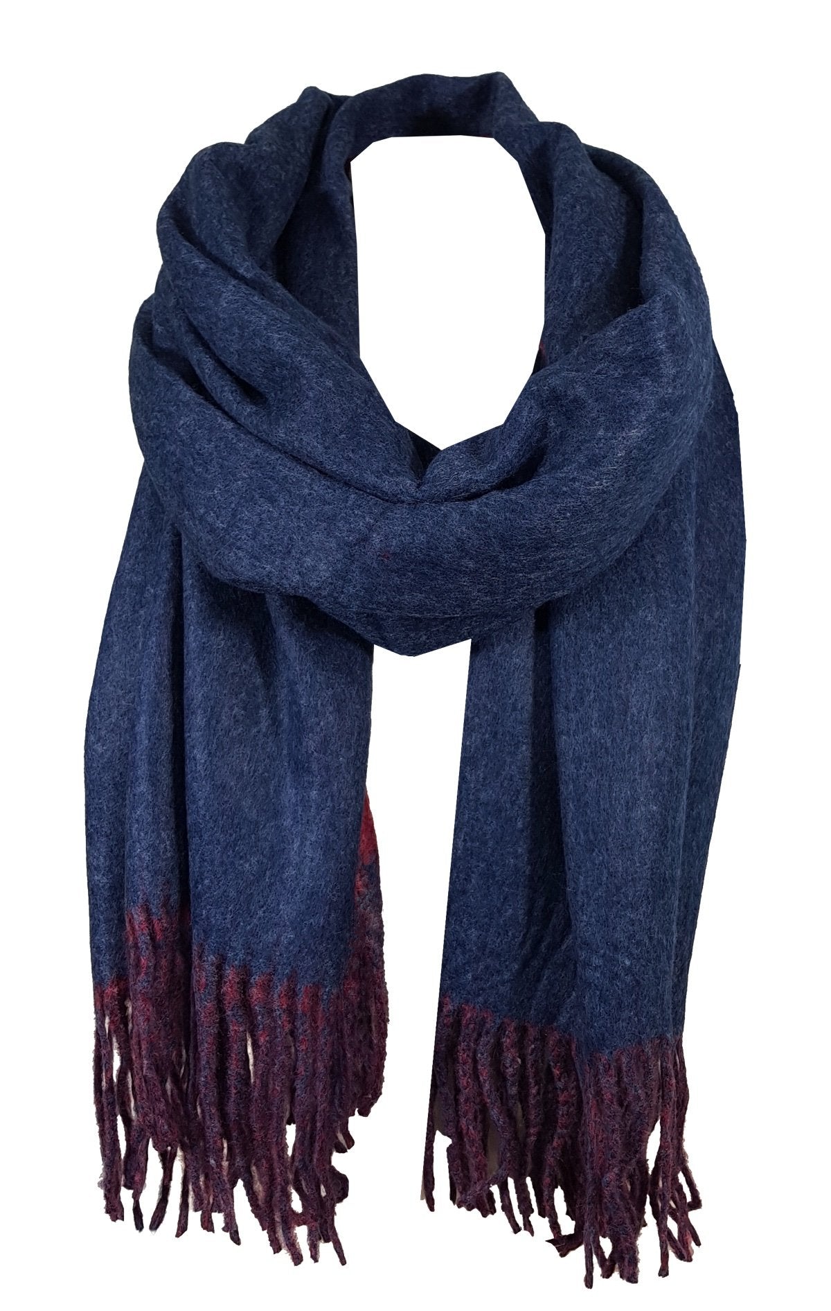 World of Shawls Reversible Winter Scarf Wrap Blanket Shawl Warm Soft Cozy