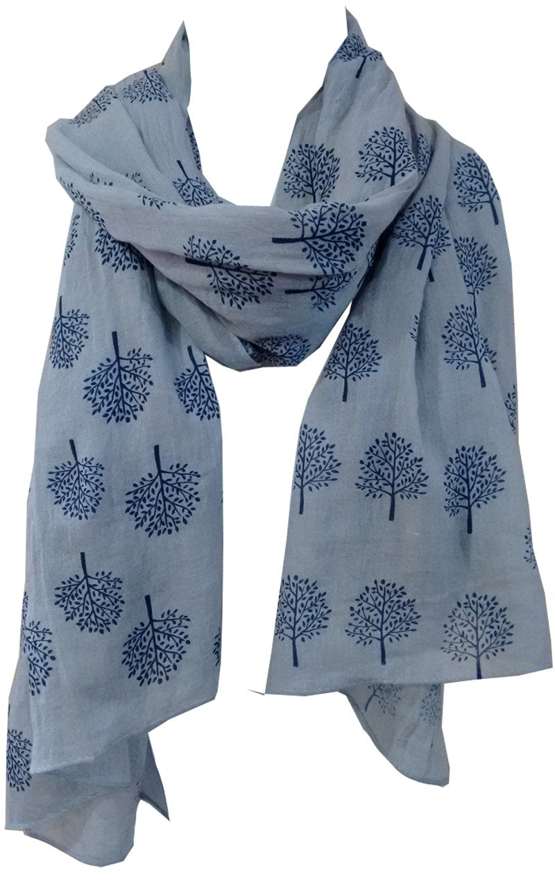 Mulberry Tree Print Scarf Womens Lightweight Fashion Large Wrap