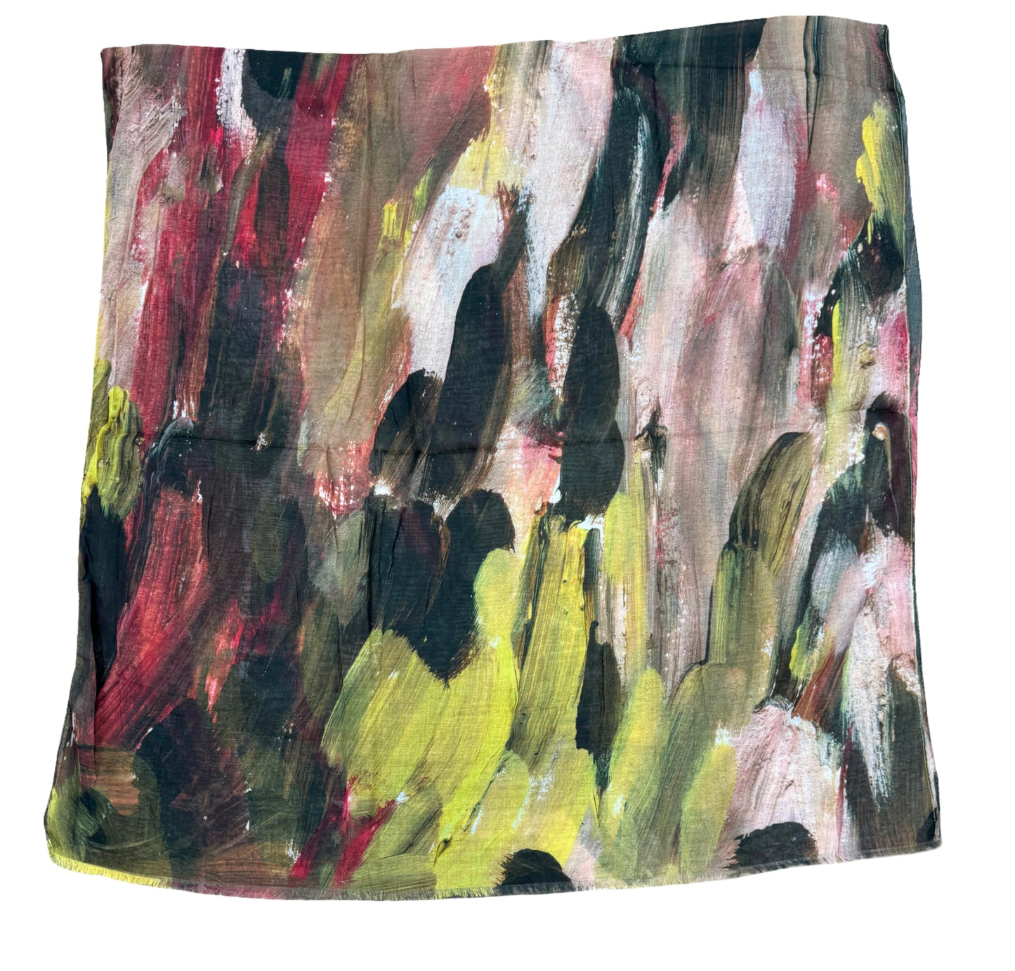 World of Shawls Women’s Artistic Watercolor Scarf – Soft Lightweight Wrap Shawl – Fashion Accessory for All Seasons