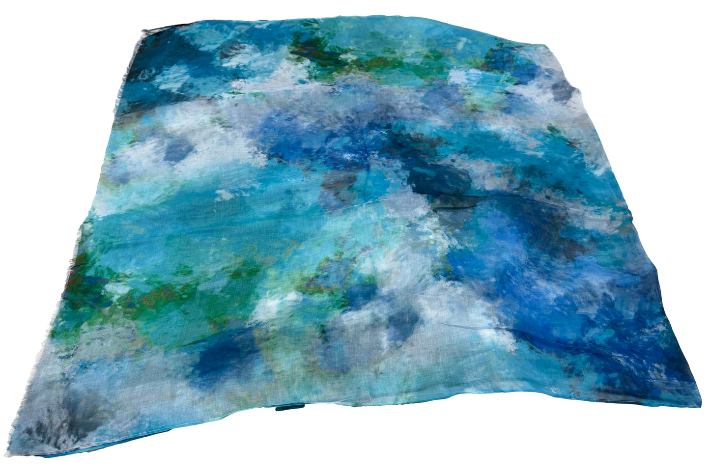 World of Shawls Women’s Artistic Watercolor Scarf – Soft Lightweight Wrap Shawl – Fashion Accessory for All Seasons
