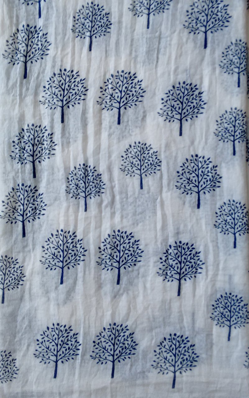 Mulberry Tree Print Scarf Womens Lightweight Fashion Large Wrap
