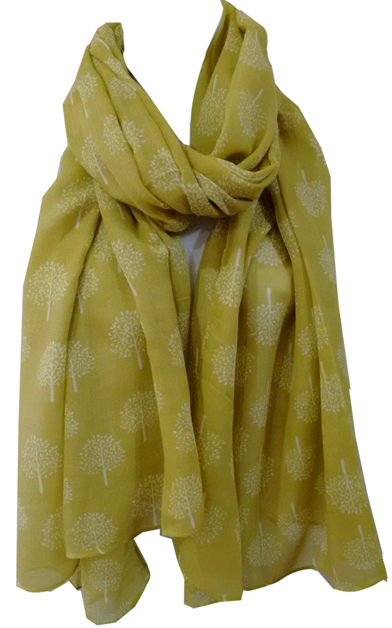 Mulberry Tree Print Scarf Womens Lightweight Fashion Large Wrap