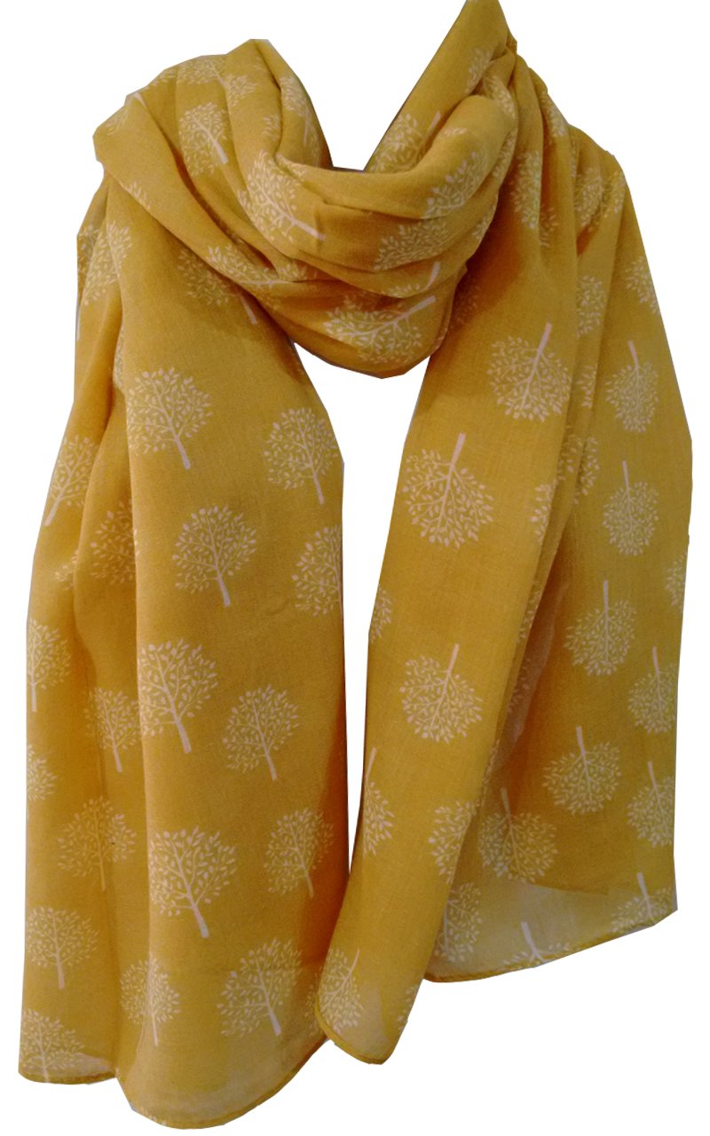Mulberry Tree Print Scarf Womens Lightweight Fashion Large Wrap
