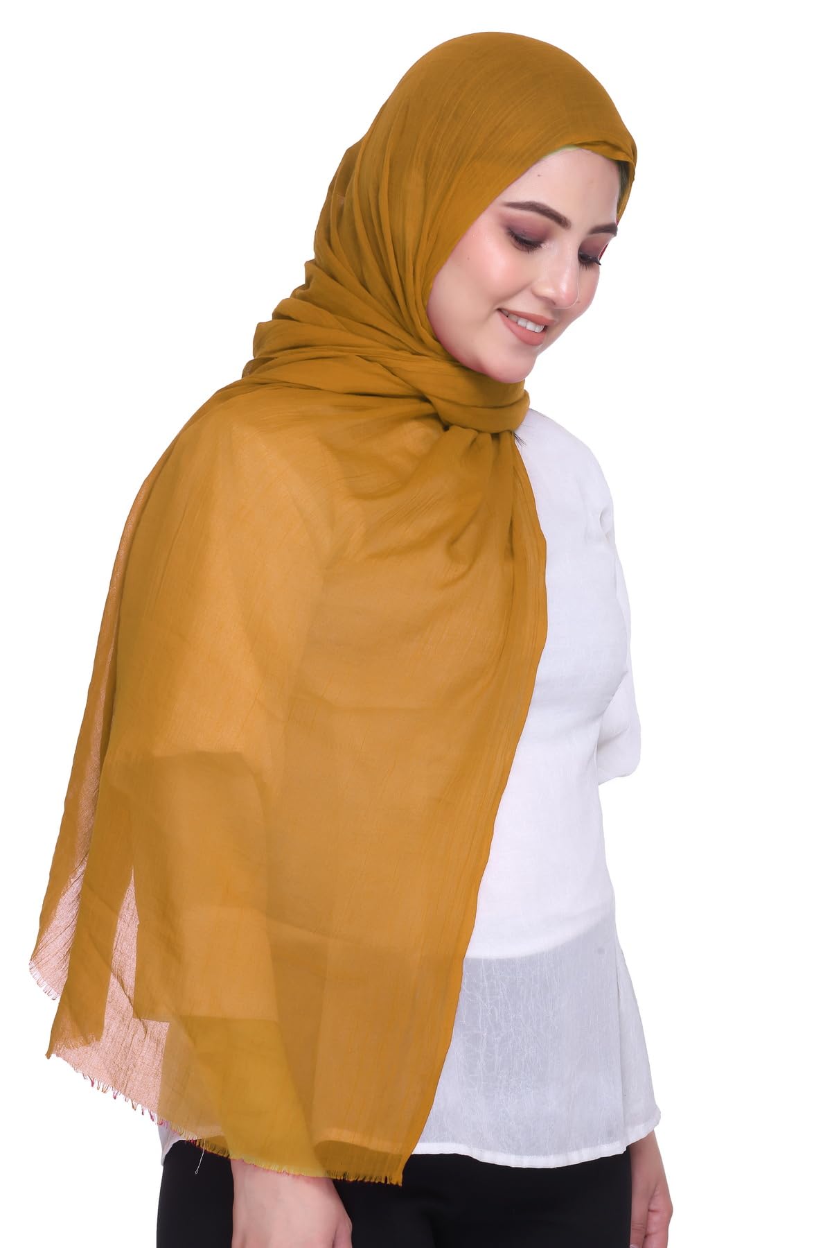 World of Shawls Premium Cotton Hijab Scarf for Women – Lightweight, Breathable & Elegant – Modest Fashion Wrap for Everyday, Party & Occasion Wear