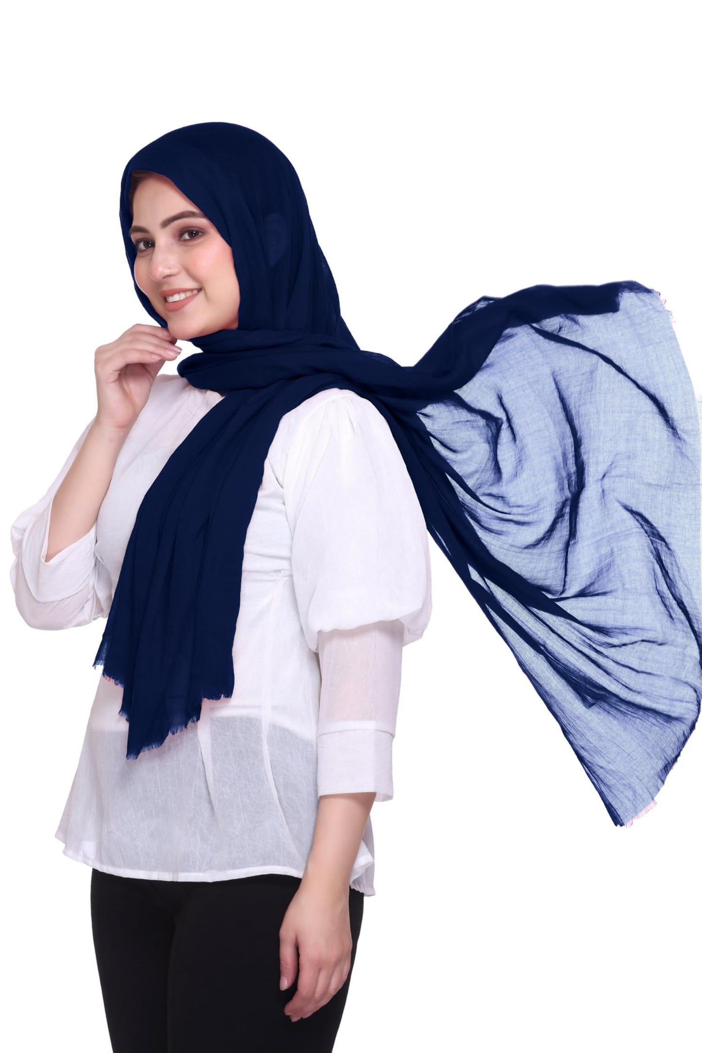 World of Shawls Premium Cotton Hijab Scarf for Women – Lightweight, Breathable & Elegant – Modest Fashion Wrap for Everyday, Party & Occasion Wear