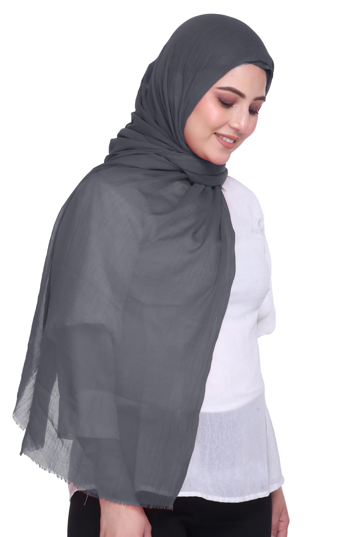 World of Shawls Premium Cotton Hijab Scarf for Women – Lightweight, Breathable & Elegant – Modest Fashion Wrap for Everyday, Party & Occasion Wear