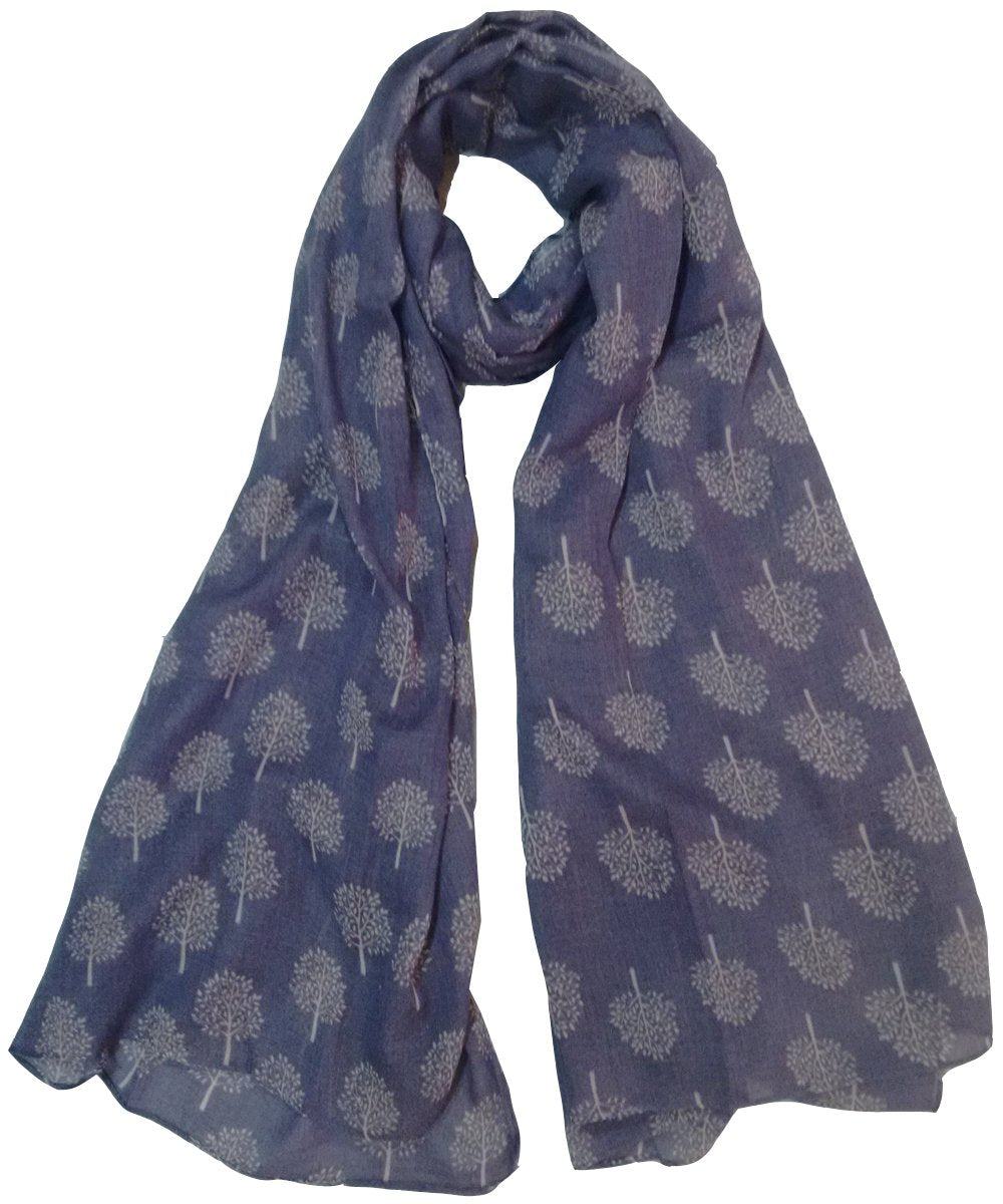 Mulberry Tree Print Scarf Womens Lightweight Fashion Large Wrap
