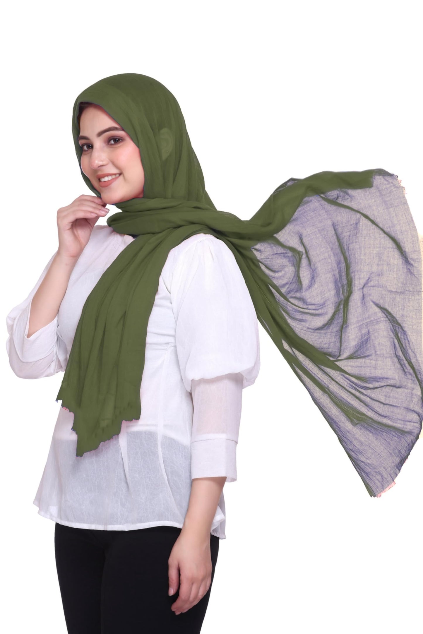 World of Shawls Premium Cotton Hijab Scarf for Women – Lightweight, Breathable & Elegant – Modest Fashion Wrap for Everyday, Party & Occasion Wear