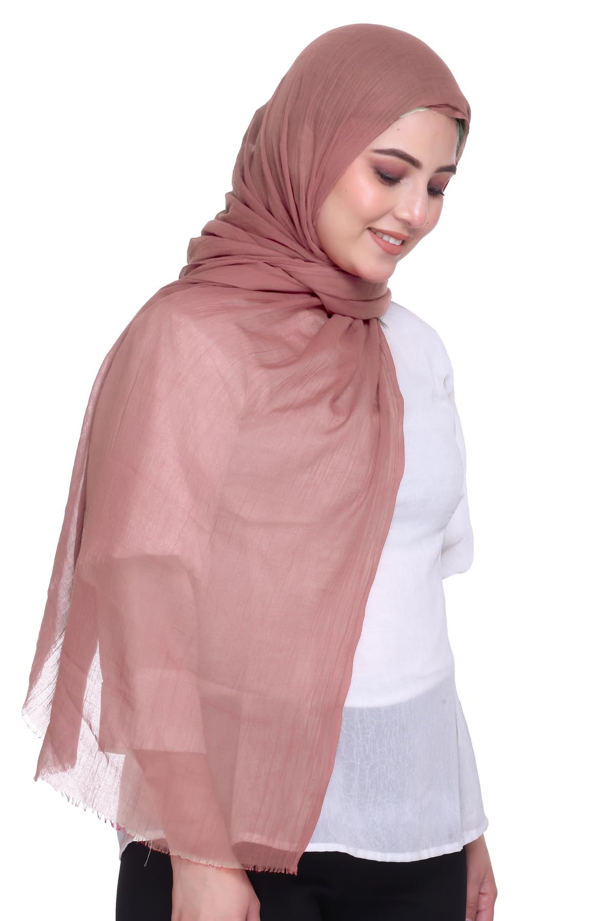 World of Shawls Premium Cotton Hijab Scarf for Women – Lightweight, Breathable & Elegant – Modest Fashion Wrap for Everyday, Party & Occasion Wear