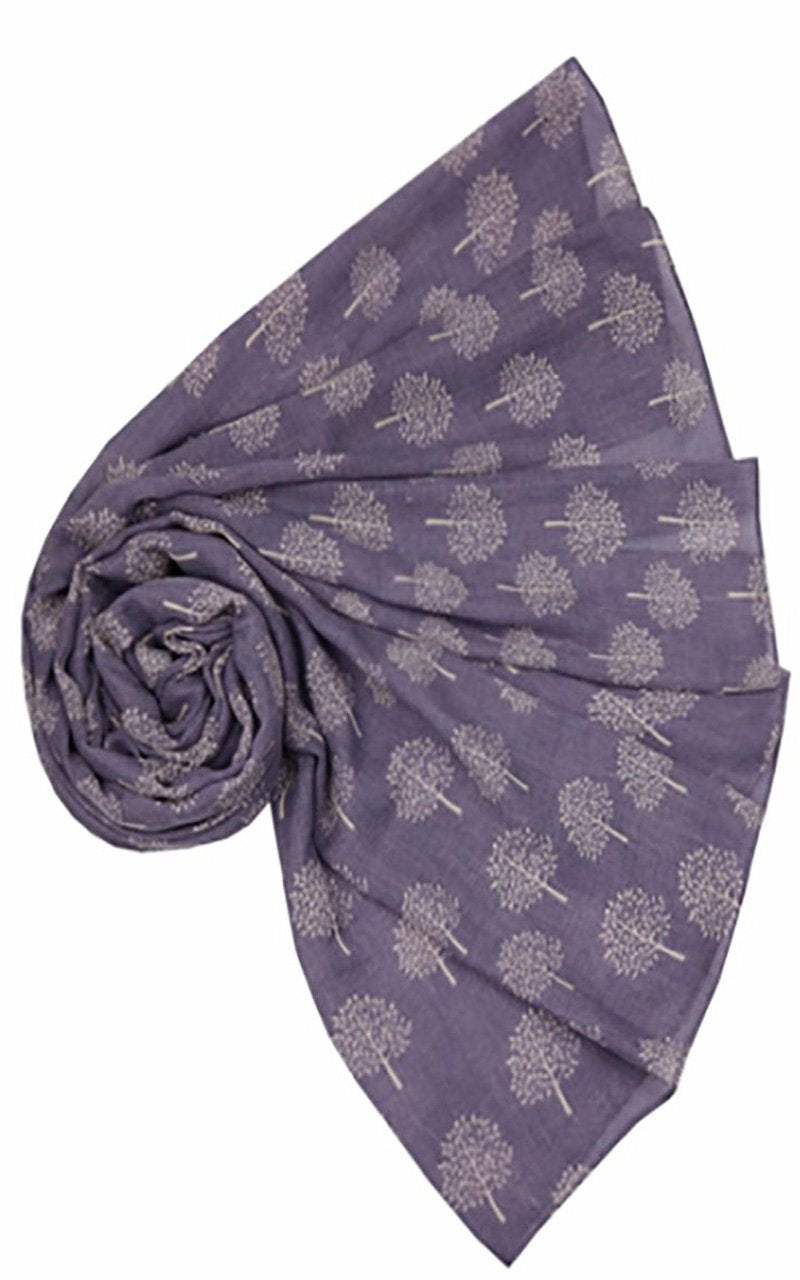 Mulberry Tree Print Scarf Womens Lightweight Fashion Large Wrap