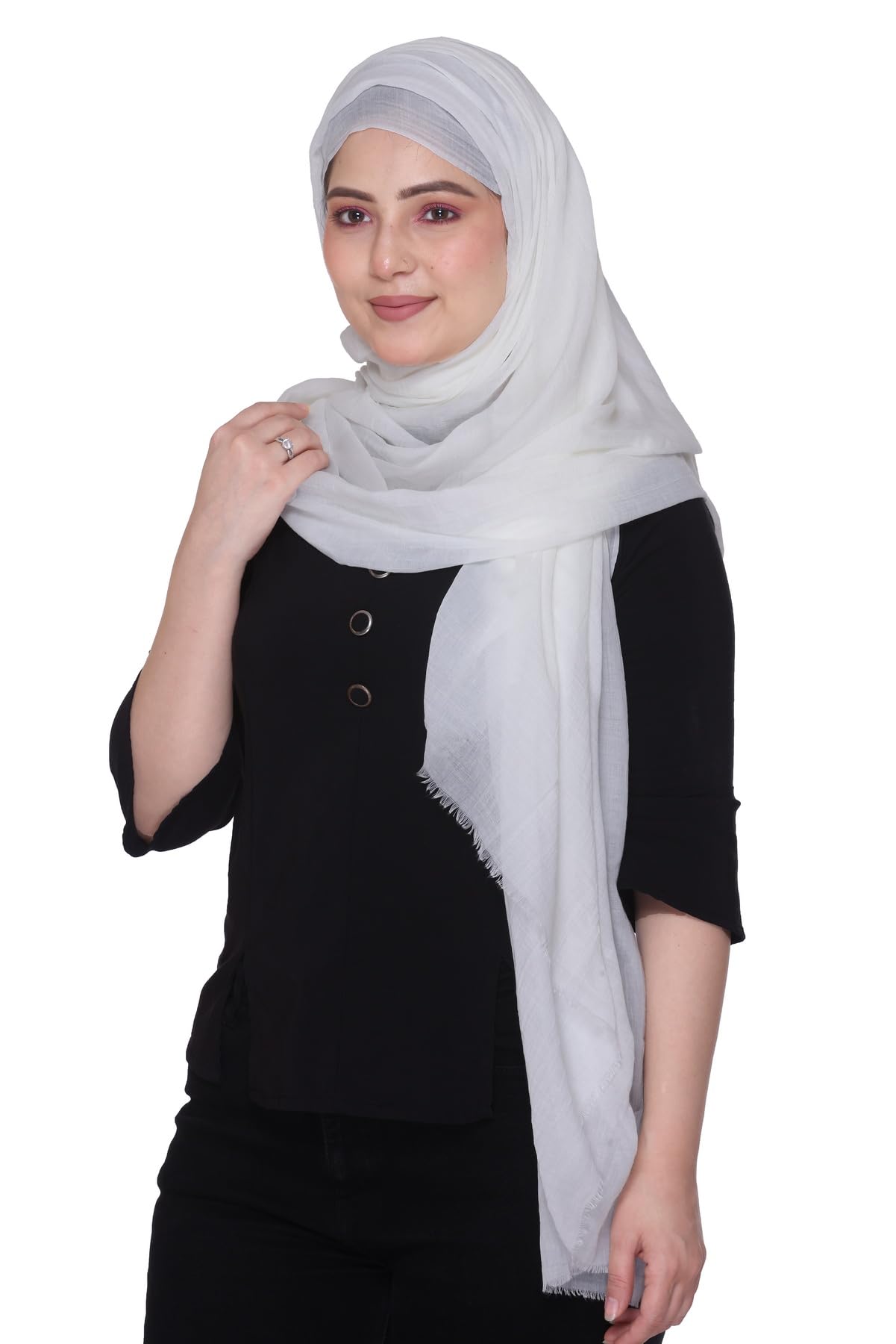 World of Shawls Premium Cotton Hijab Scarf for Women – Lightweight, Breathable & Elegant – Modest Fashion Wrap for Everyday, Party & Occasion Wear