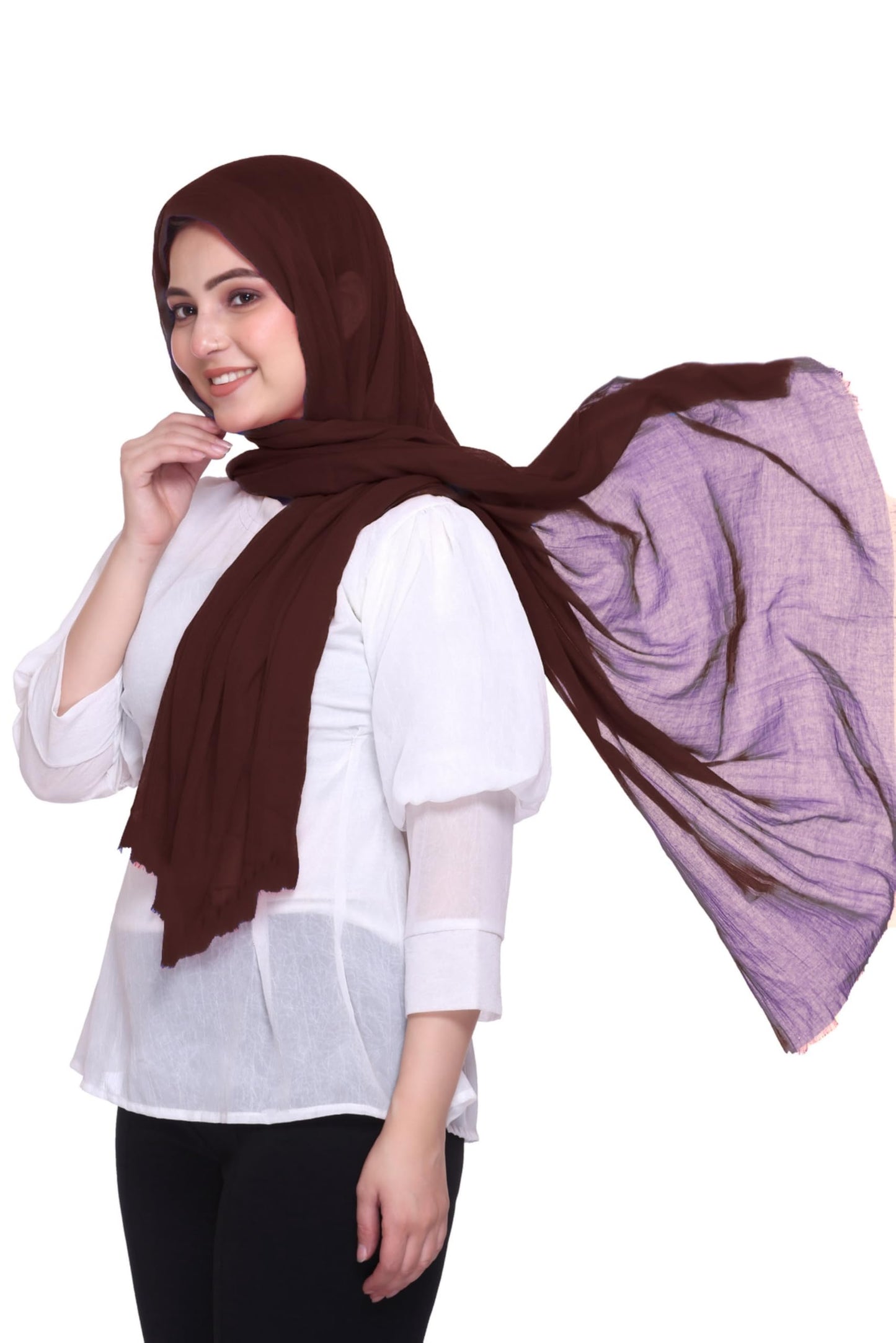 World of Shawls Premium Cotton Hijab Scarf for Women – Lightweight, Breathable & Elegant – Modest Fashion Wrap for Everyday, Party & Occasion Wear