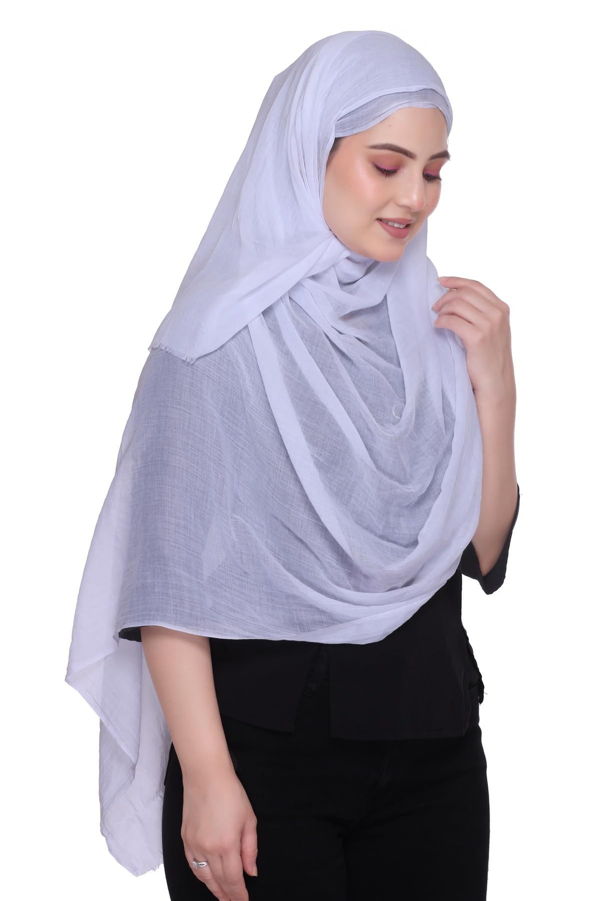 World of Shawls Premium Cotton Hijab Scarf for Women – Lightweight, Breathable & Elegant – Modest Fashion Wrap for Everyday, Party & Occasion Wear