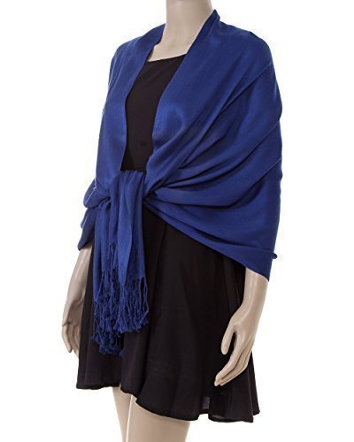 World of Shawls NEW HIGH QUALITY SILKY CASHMERE FEEL PASHMINA SHAWL/SCARF/WRAP