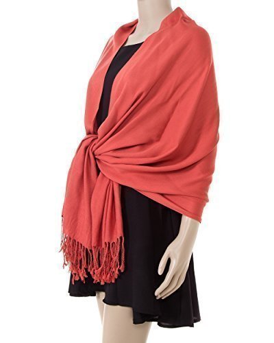 World of Shawls NEW HIGH QUALITY SILKY CASHMERE FEEL PASHMINA SHAWL/SCARF/WRAP