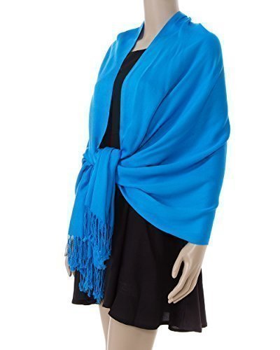 World of Shawls NEW HIGH QUALITY SILKY CASHMERE FEEL PASHMINA SHAWL/SCARF/WRAP