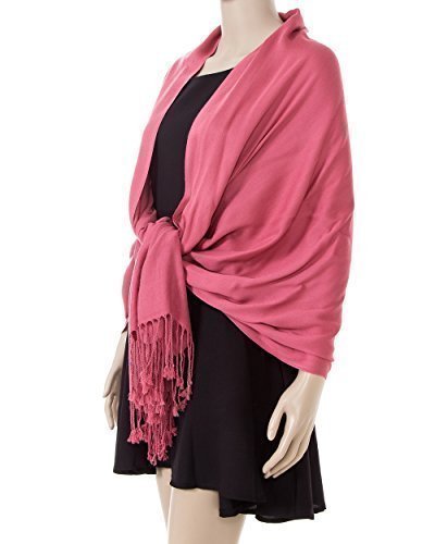 World of Shawls NEW HIGH QUALITY SILKY CASHMERE FEEL PASHMINA SHAWL/SCARF/WRAP