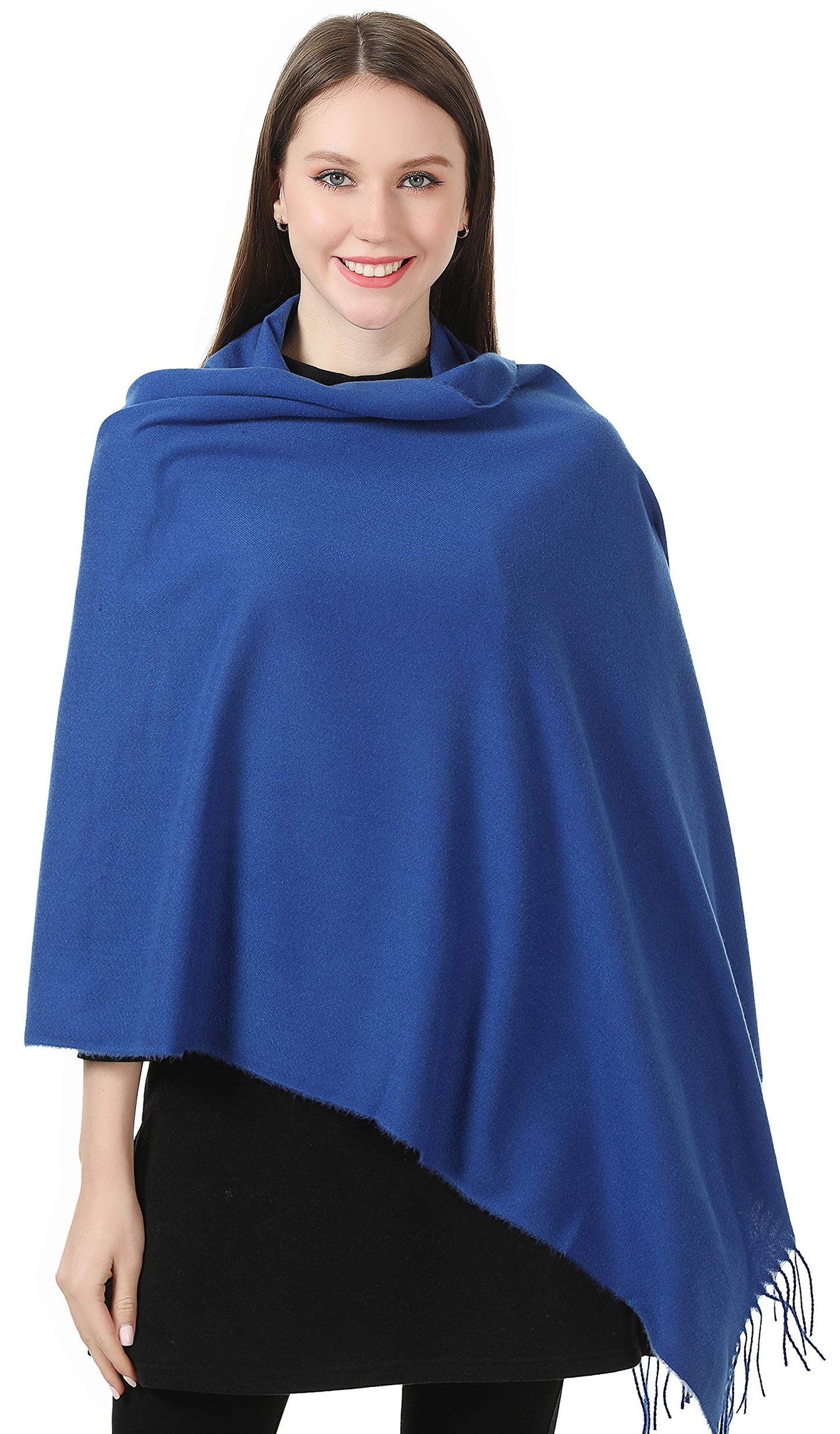 World of Shawls Cashmere Feel Winter Blanket Ladies Scarf Pashmina Shawls and Wraps for Wedding Scarves for Women Winter