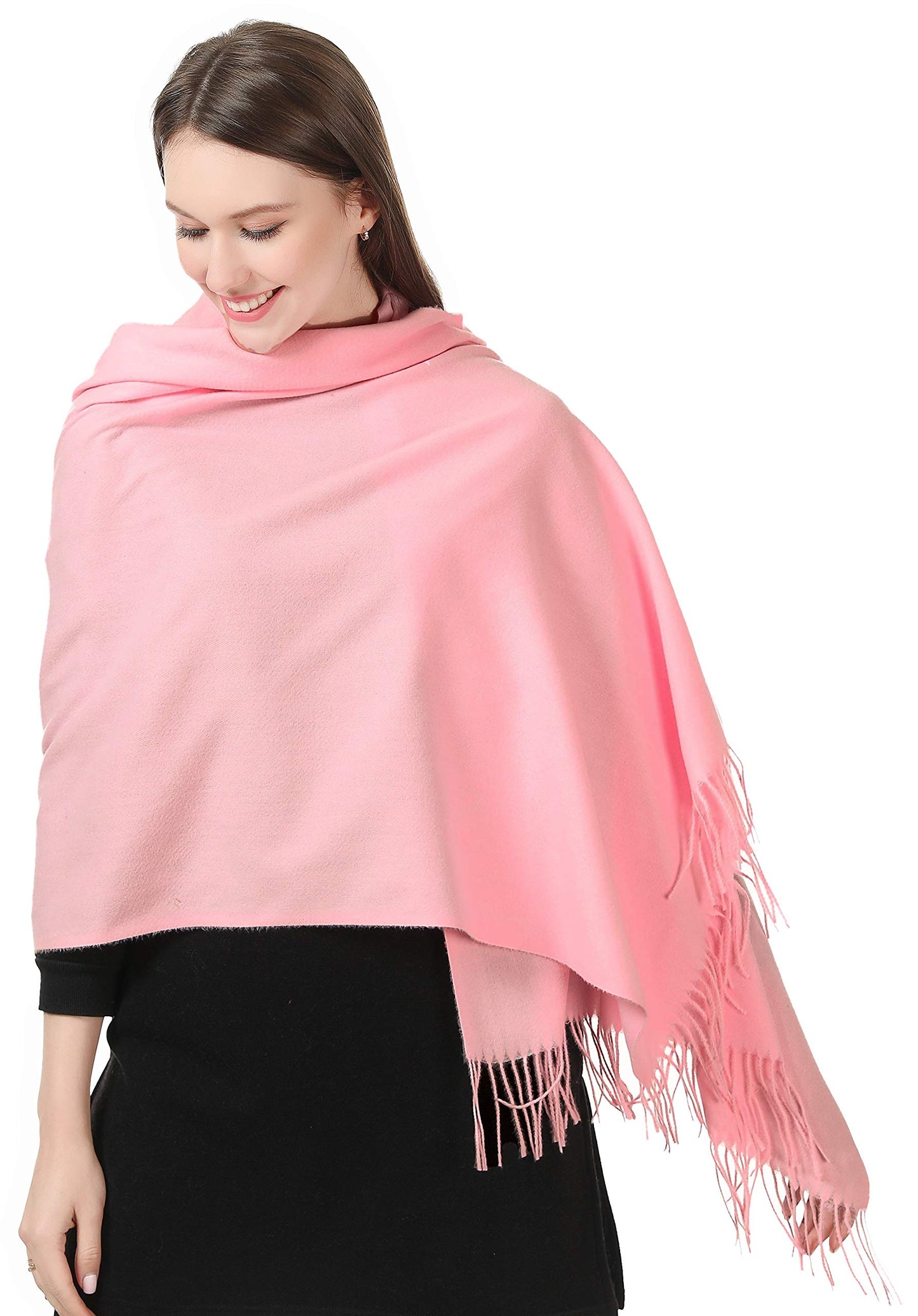 World of Shawls Cashmere Feel Winter Blanket Ladies Scarf Pashmina Shawls and Wraps for Wedding Scarves for Women Winter