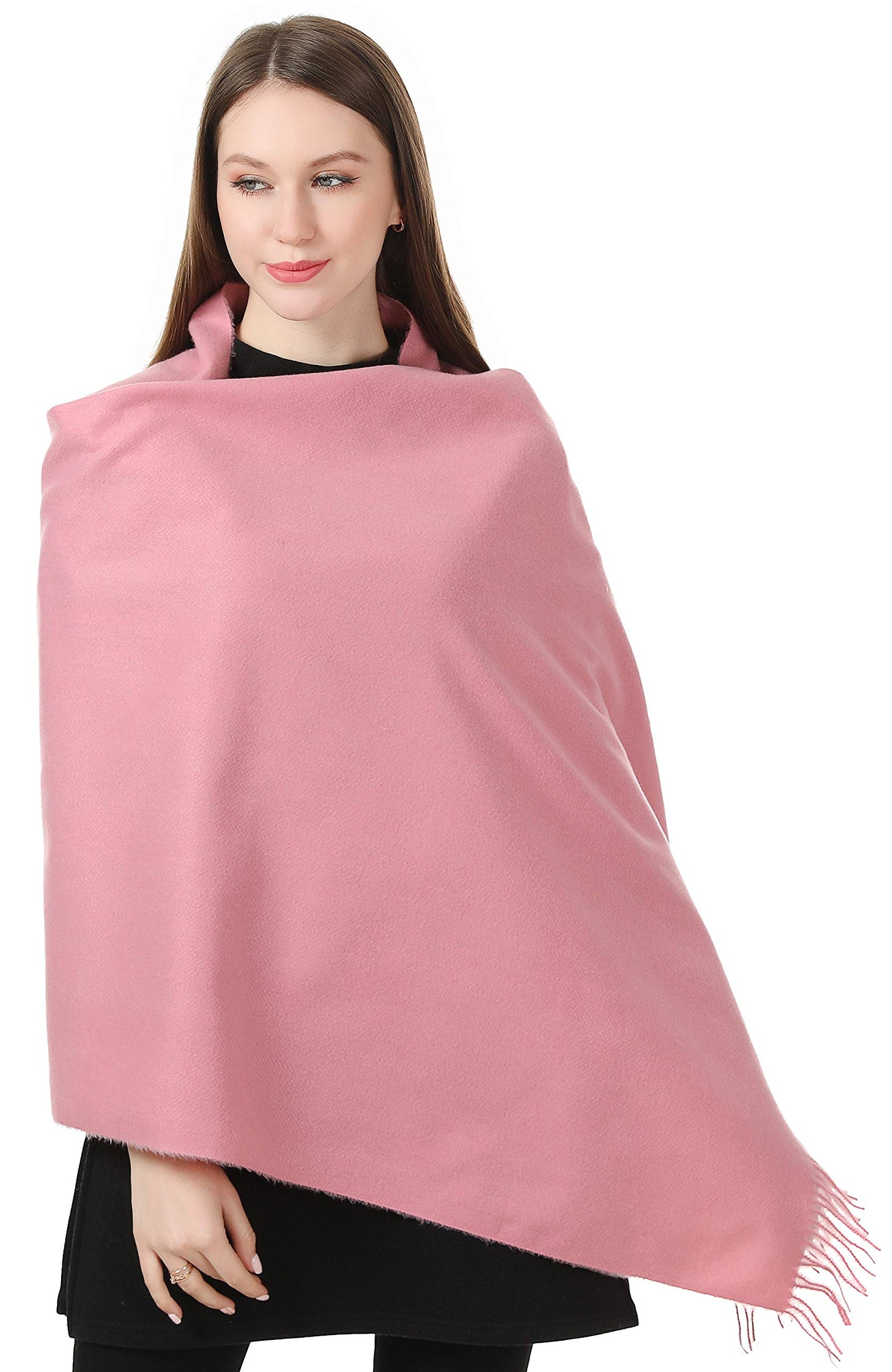 World of Shawls Cashmere Feel Winter Blanket Ladies Scarf Pashmina Shawls and Wraps for Wedding Scarves for Women Winter