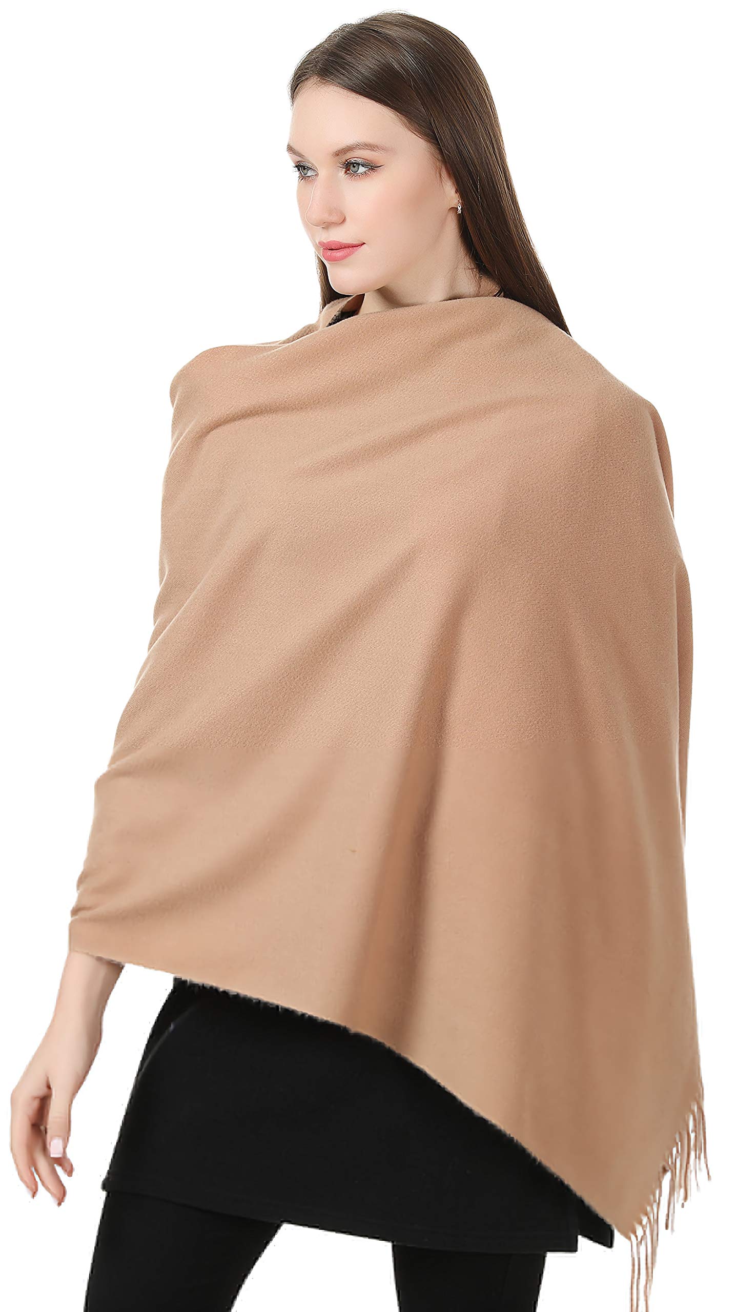 World of Shawls Cashmere Feel Winter Blanket Ladies Scarf Pashmina Shawls and Wraps for Wedding Scarves for Women Winter