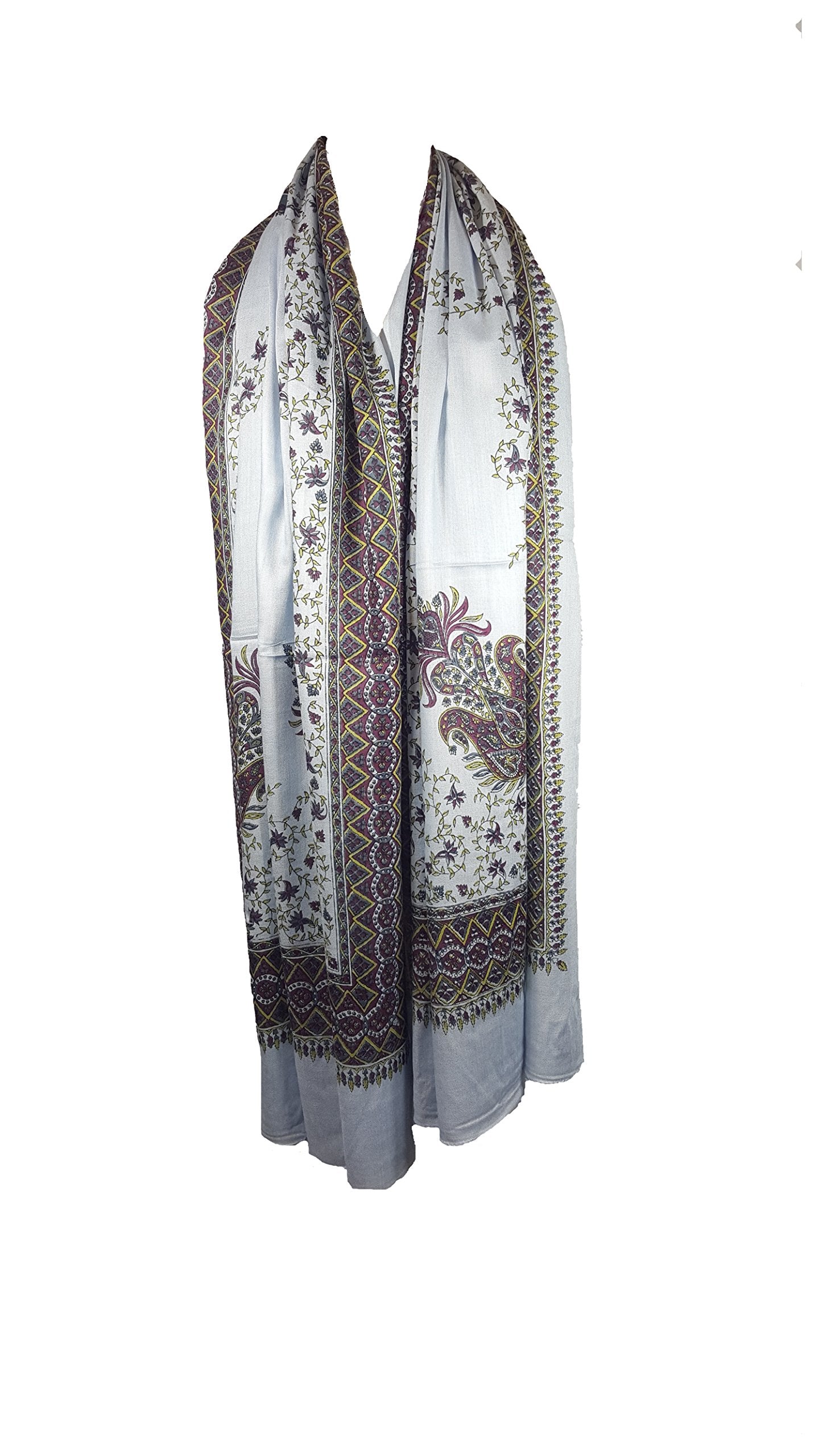 World of Shawls Eye-Catching Ladies Large Scarf Wrap Shawl Floral Paisley Print Design Pashmina. Extremely Soft and Warm. 12 Colours.
