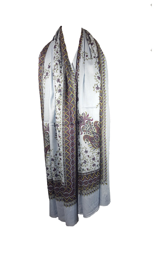 World of Shawls Eye-Catching Ladies Large Scarf Wrap Shawl Floral Paisley Print Design Pashmina. Extremely Soft and Warm. 12 Colours.