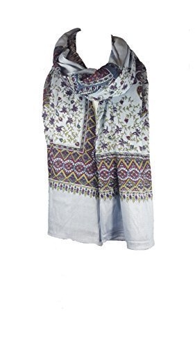 World of Shawls Eye-Catching Ladies Large Scarf Wrap Shawl Floral Paisley Print Design Pashmina. Extremely Soft and Warm. 12 Colours.