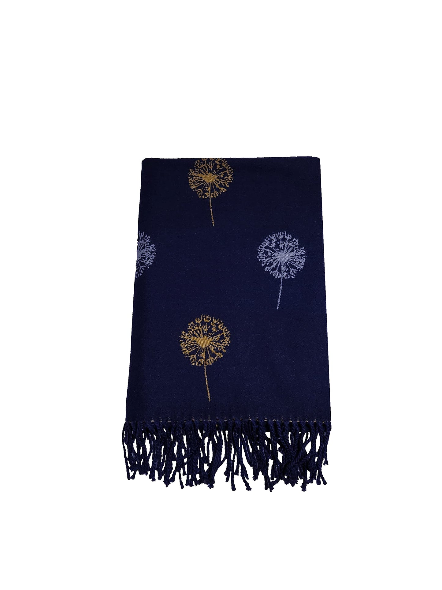 World of Shawls WINTER WARMER Reversible Thick Long DANDELION Print Fashion Scarf Blanket Wrap
