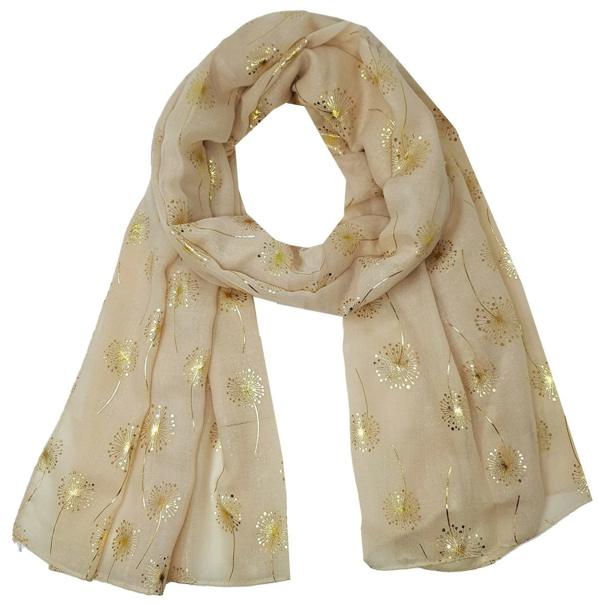 World of Shawls New Ladies Womens Glitter Foil Sparkle Print Scarf Scarves