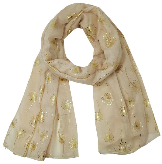 World of Shawls New Ladies Womens Glitter Foil Sparkle Print Scarf Scarves