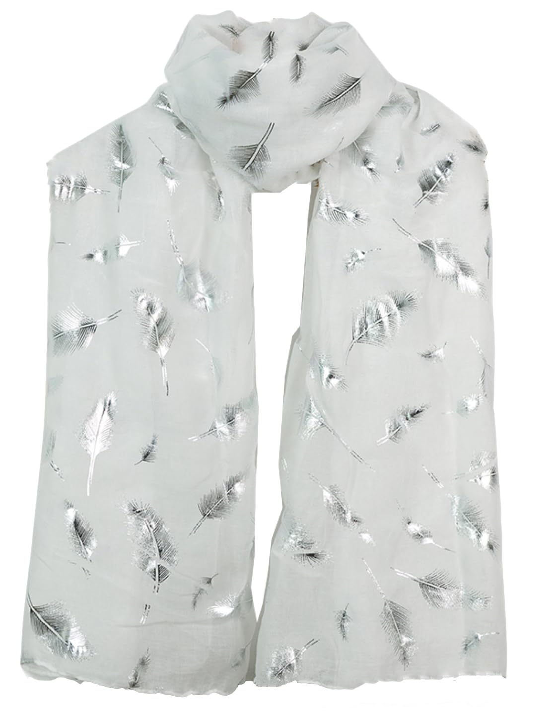 World of Shawls New Ladies Womens Glitter Foil Sparkle Print Scarf Scarves