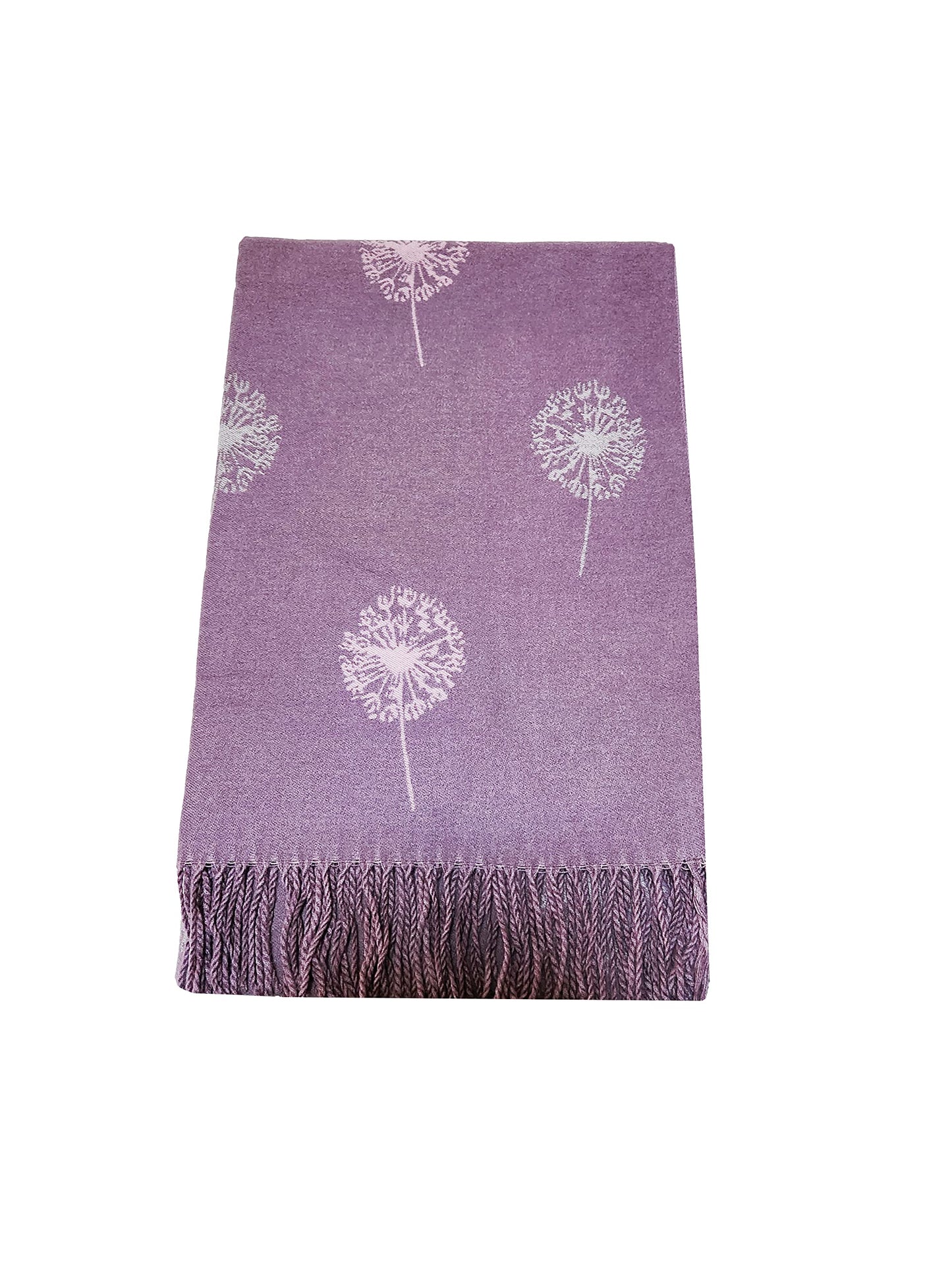 World of Shawls WINTER WARMER Reversible Thick Long DANDELION Print Fashion Scarf Blanket Wrap