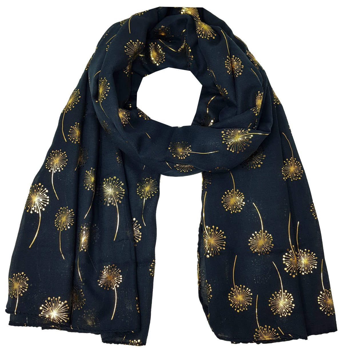 World of Shawls New Ladies Womens Glitter Foil Sparkle Print Scarf Scarves