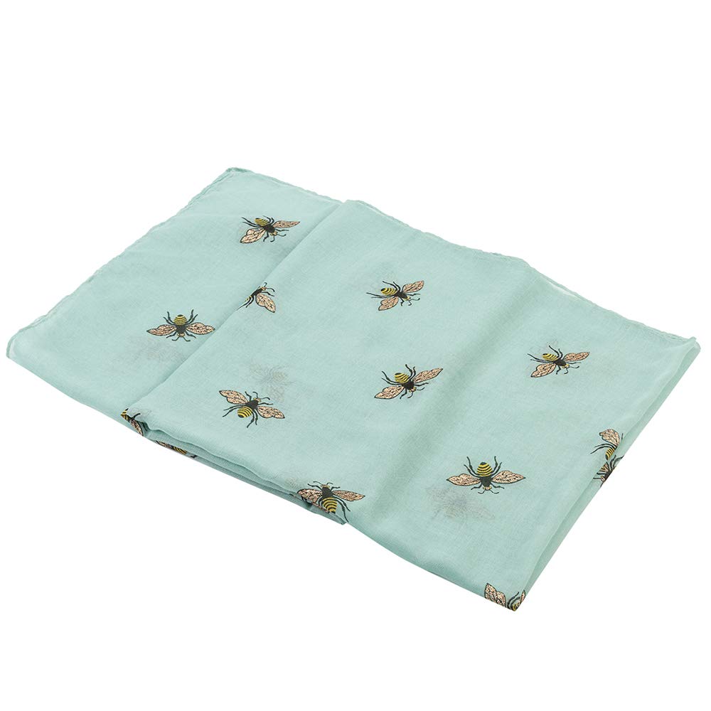 World of Shawls Ladies Girls Women's Glitter Bumble Bees Scarves Wraps Shawl Soft Scarf