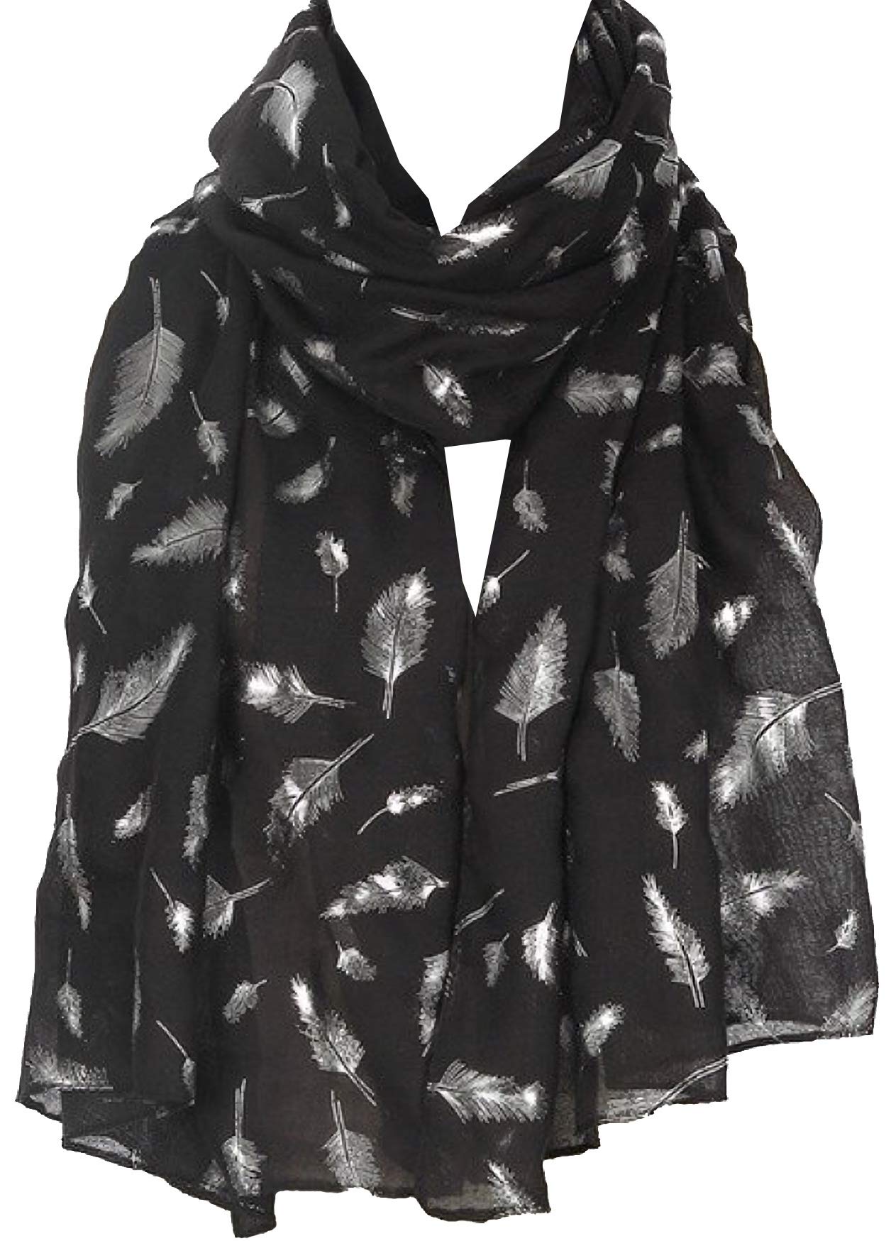 World of Shawls New Ladies Womens Glitter Foil Sparkle Print Scarf Scarves