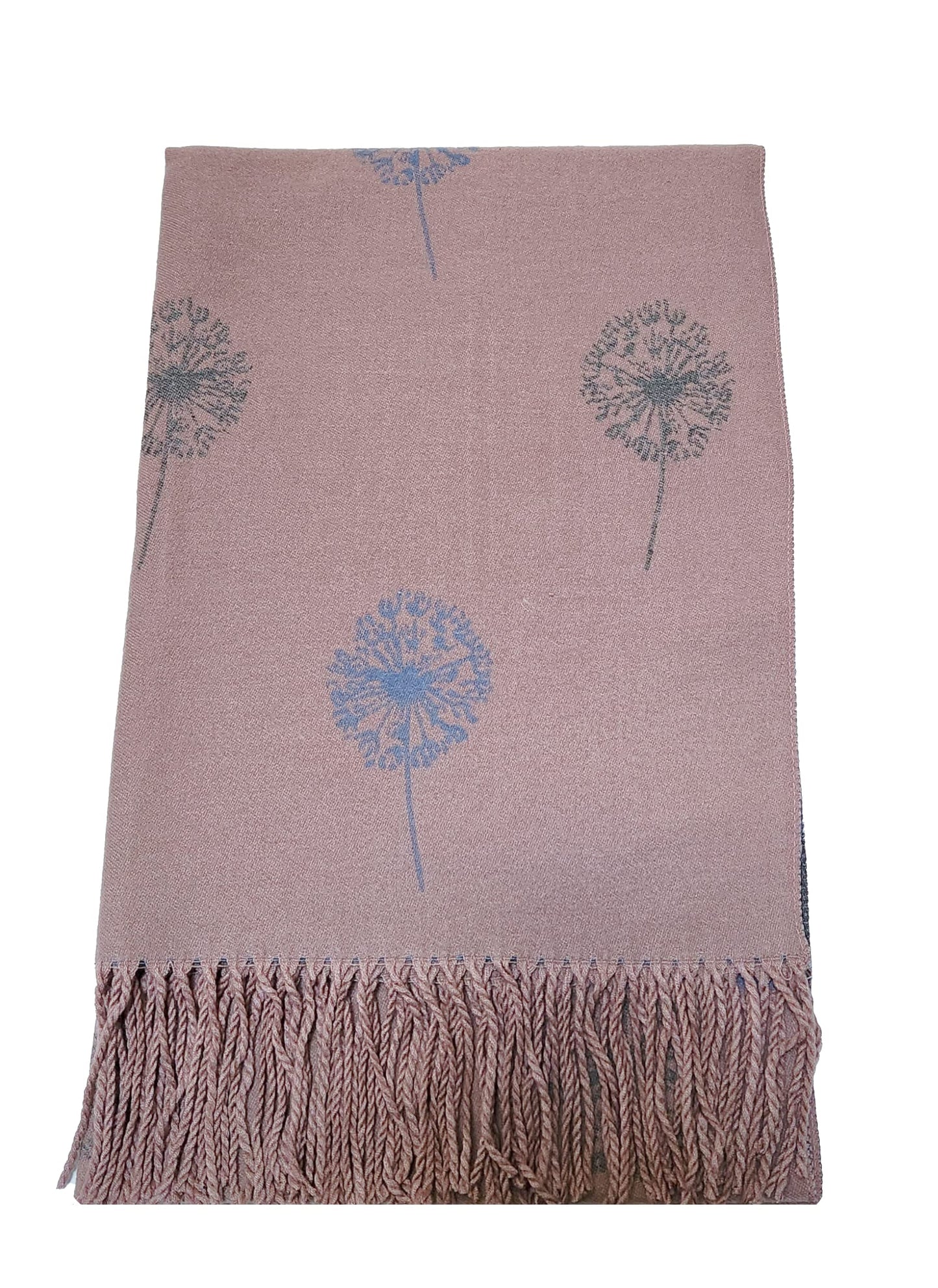 World of Shawls WINTER WARMER Reversible Thick Long DANDELION Print Fashion Scarf Blanket Wrap
