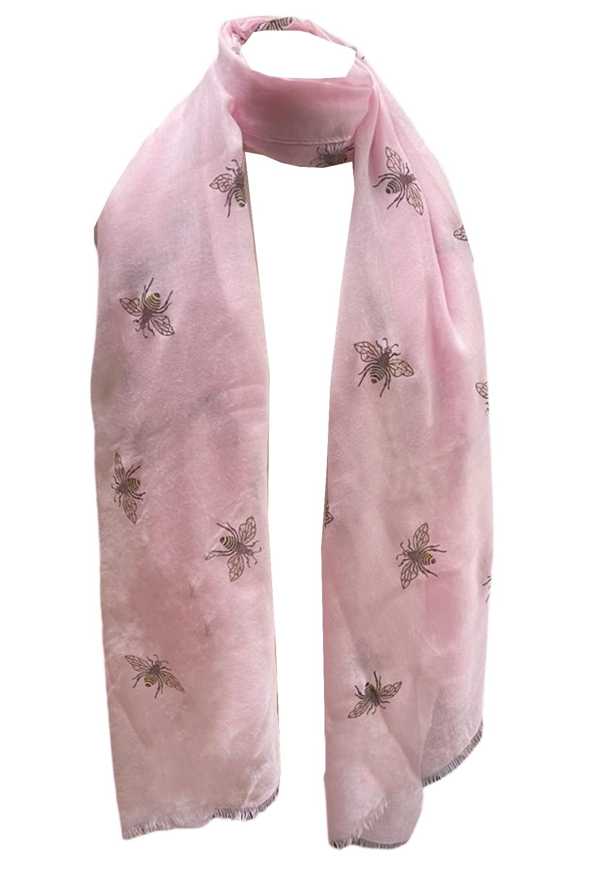 World of Shawls Ladies Girls Women's Glitter Bumble Bees Scarves Wraps Shawl Soft Scarf