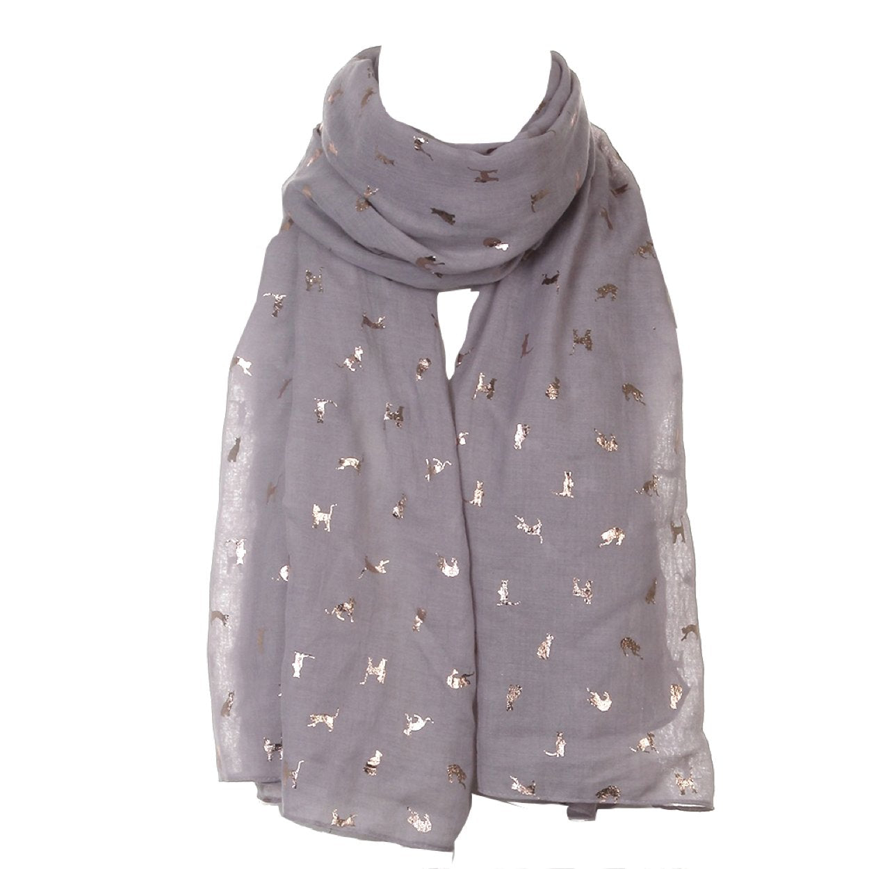 World of Shawls New Ladies Womens Glitter Foil Sparkle Print Scarf Scarves