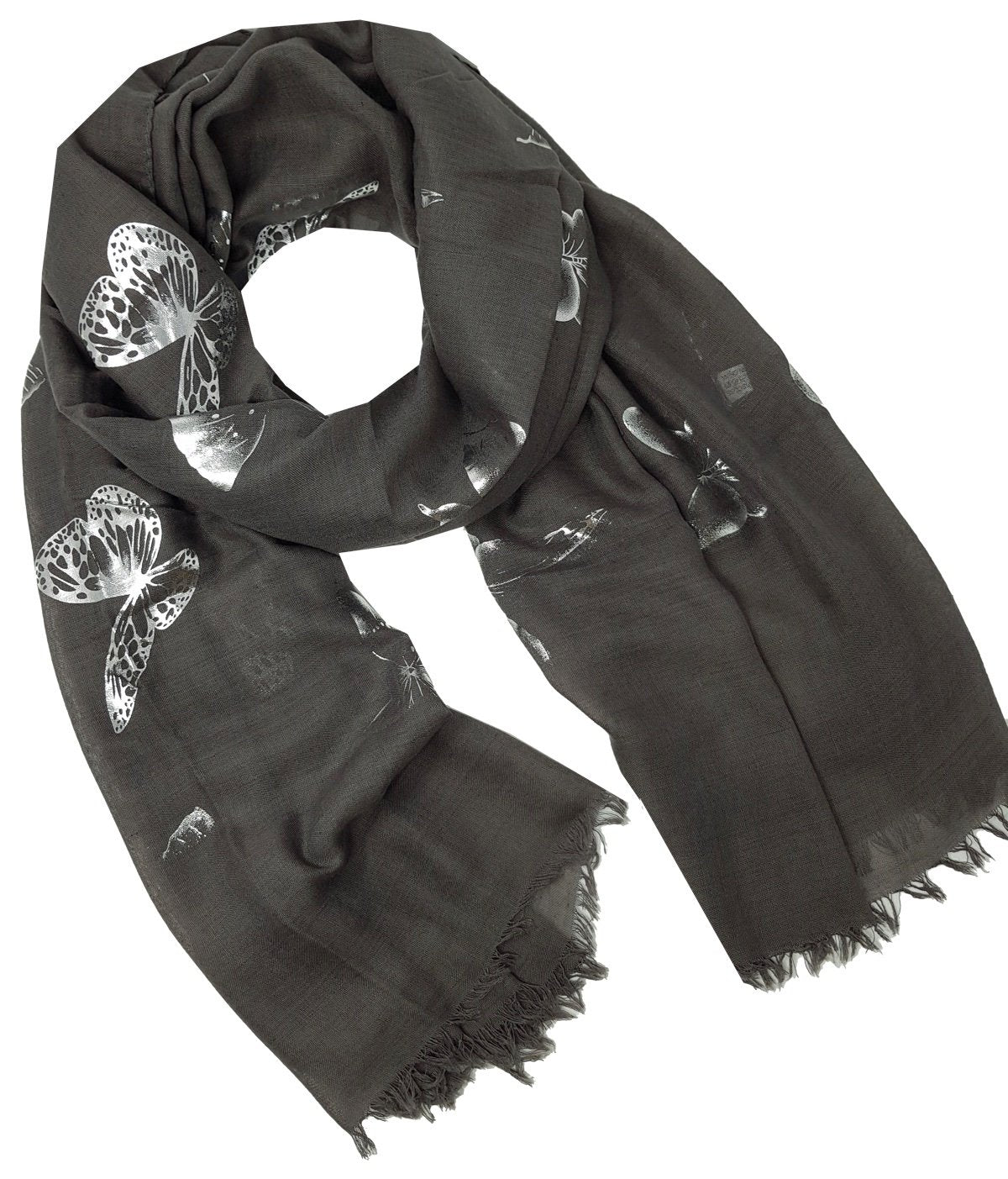 World of Shawls New Ladies Womens Glitter Foil Sparkle Print Scarf Scarves