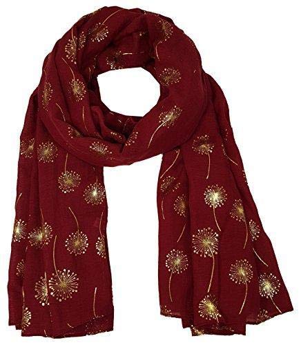 World of Shawls New Ladies Womens Glitter Foil Sparkle Print Scarf Scarves
