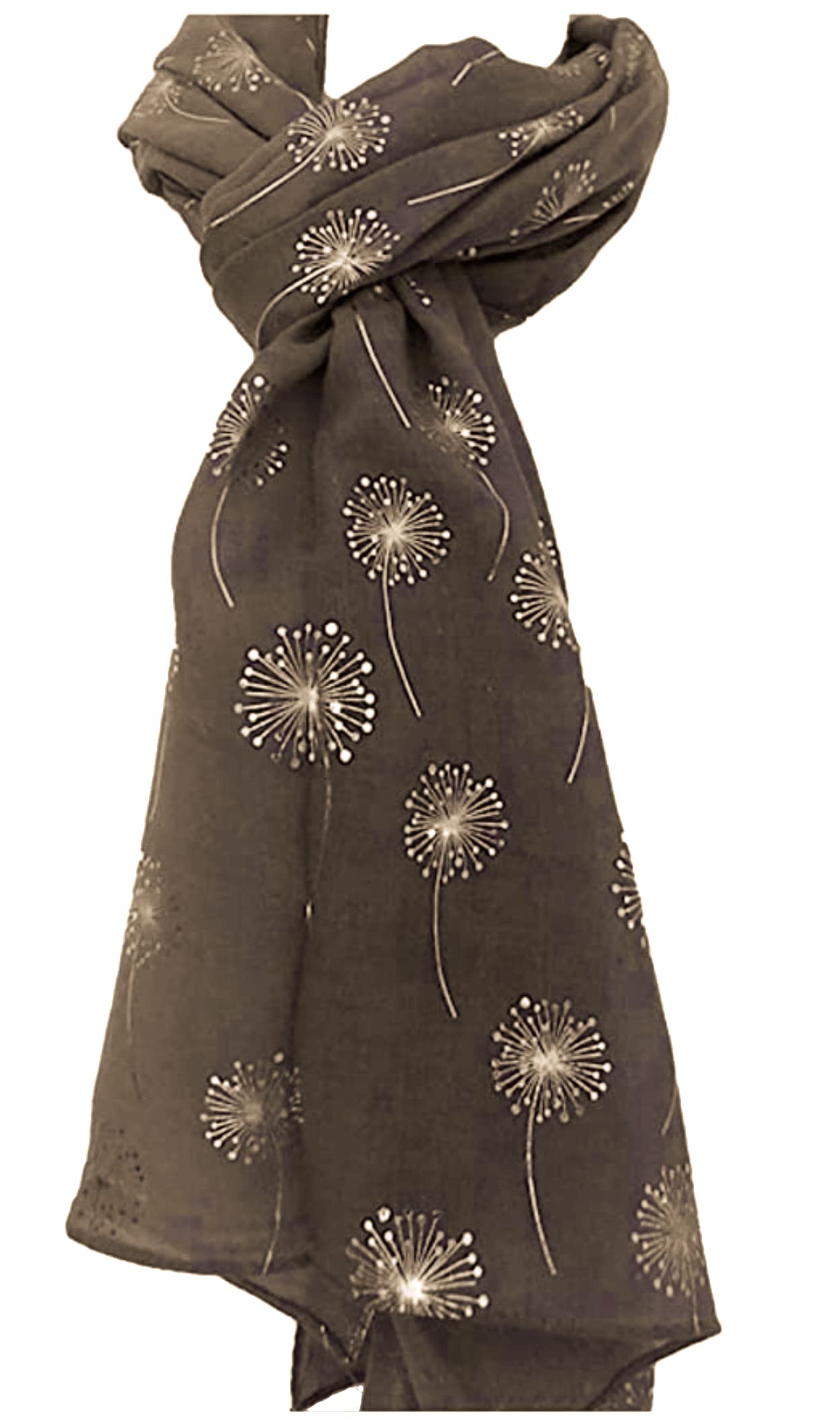 World of Shawls New Ladies Womens Glitter Foil Sparkle Print Scarf Scarves
