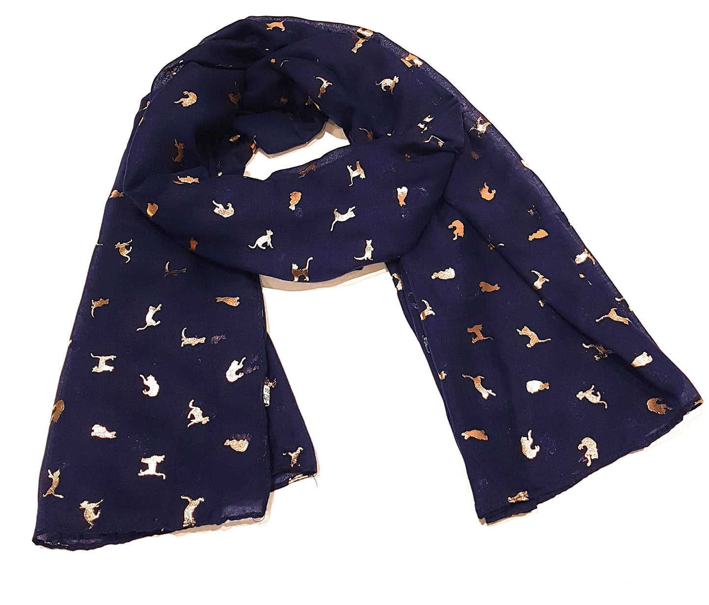 World of Shawls New Ladies Womens Glitter Foil Sparkle Print Scarf Scarves
