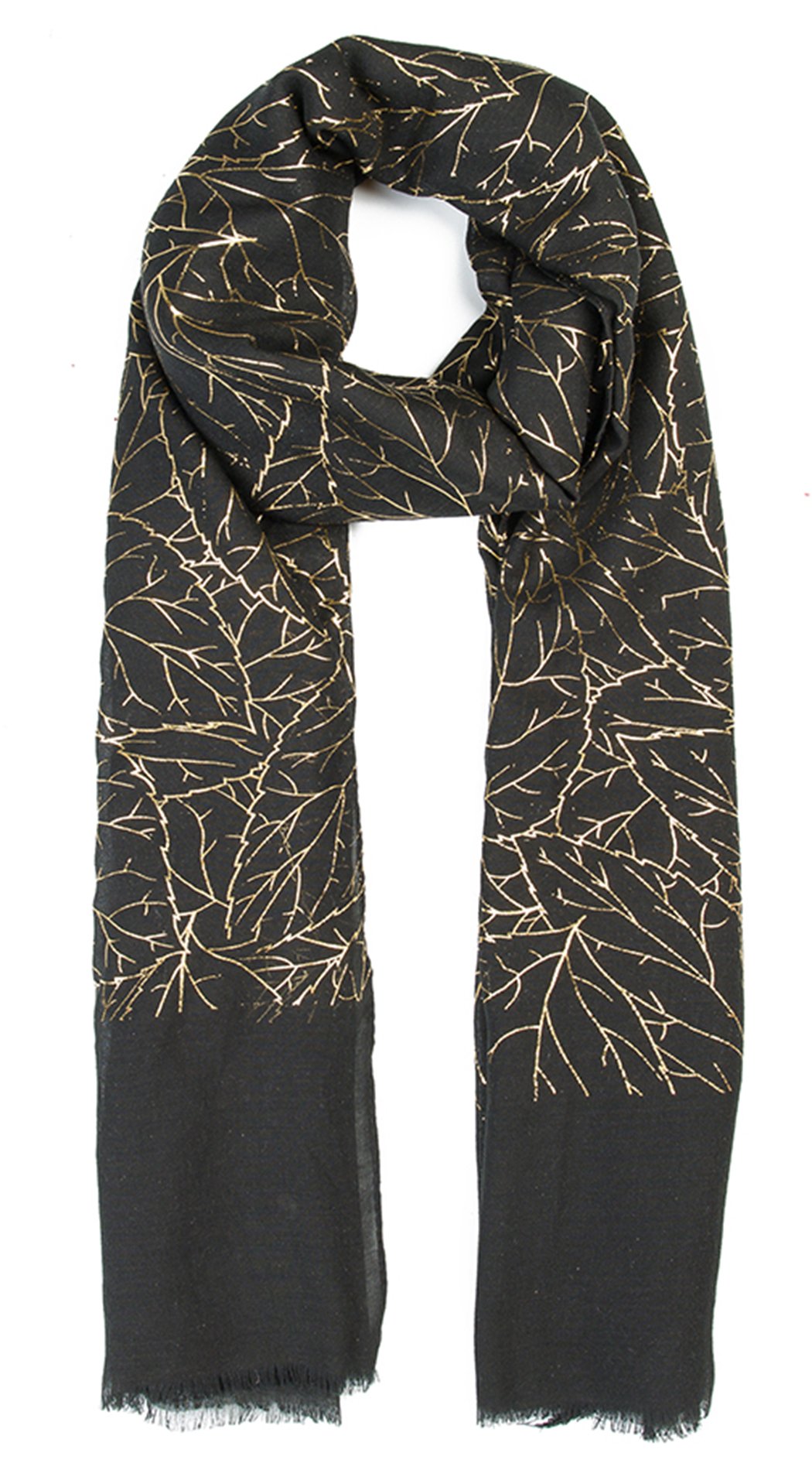 World of Shawls New Ladies Womens Glitter Foil Sparkle Print Scarf Scarves