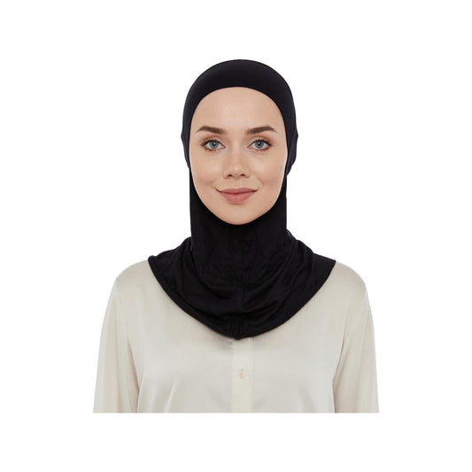 World of Shawls Premium Stretchy Women Girls Ninja Hijab Under Scarf Cap Turban Bone Bonnet Islamic Neck Cover Muslim