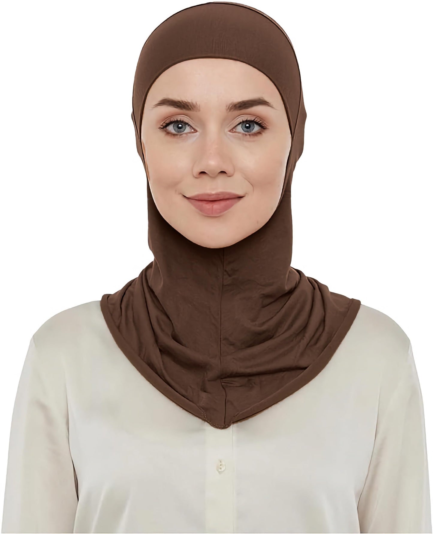 World of Shawls Premium Stretchy Women Girls Ninja Hijab Under Scarf Cap Turban Bone Bonnet Islamic Neck Cover Muslim
