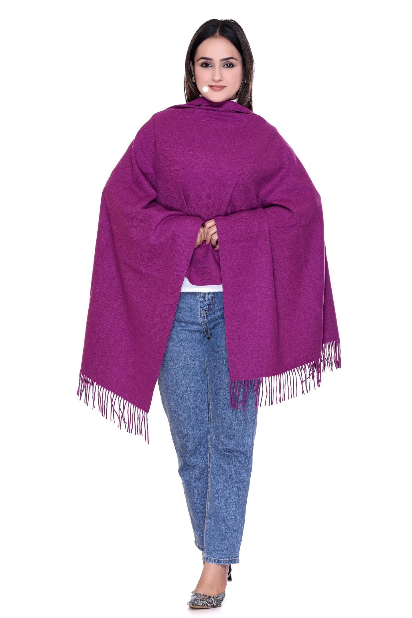 Women’s Cashmere Feel Scarf – Soft Pashmina Shawl & Wrap, Large, Lightweight & Warm, Elegant Winter Scarf for Travel, Weddings & Gifting